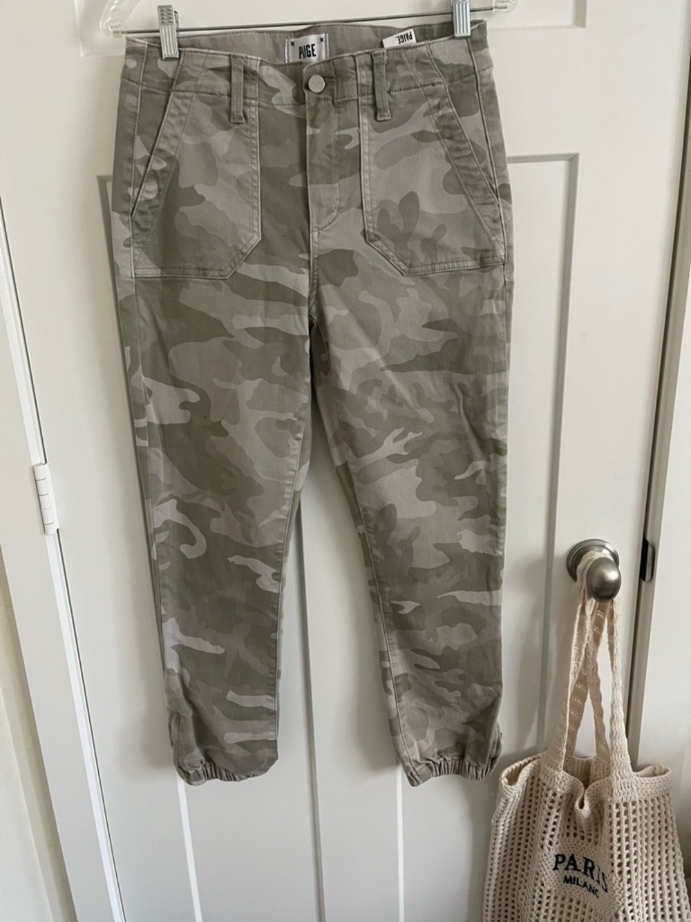 PAIGE Camouflage Cargo Pants - Olive/Tan